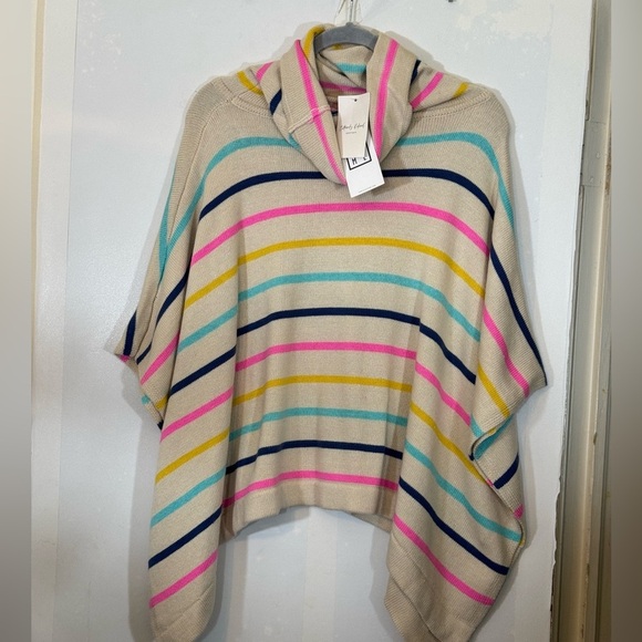 NEW THML COLOR ME STRIPES JULES PONCHO | Size XS/S - Picture 5 of 15